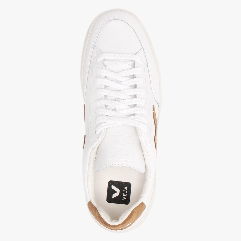 V-12 Leather Extra White Camel Trainers