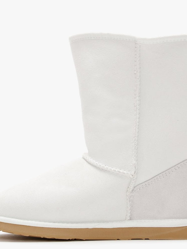 Just Married White Double-Face Ankle Boots