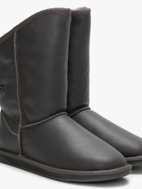 Spartan Short Nappa Grey Double-Faced Ankle Boots