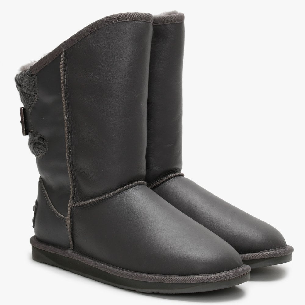 Spartan Short Nappa Grey Double-Faced Ankle Boots