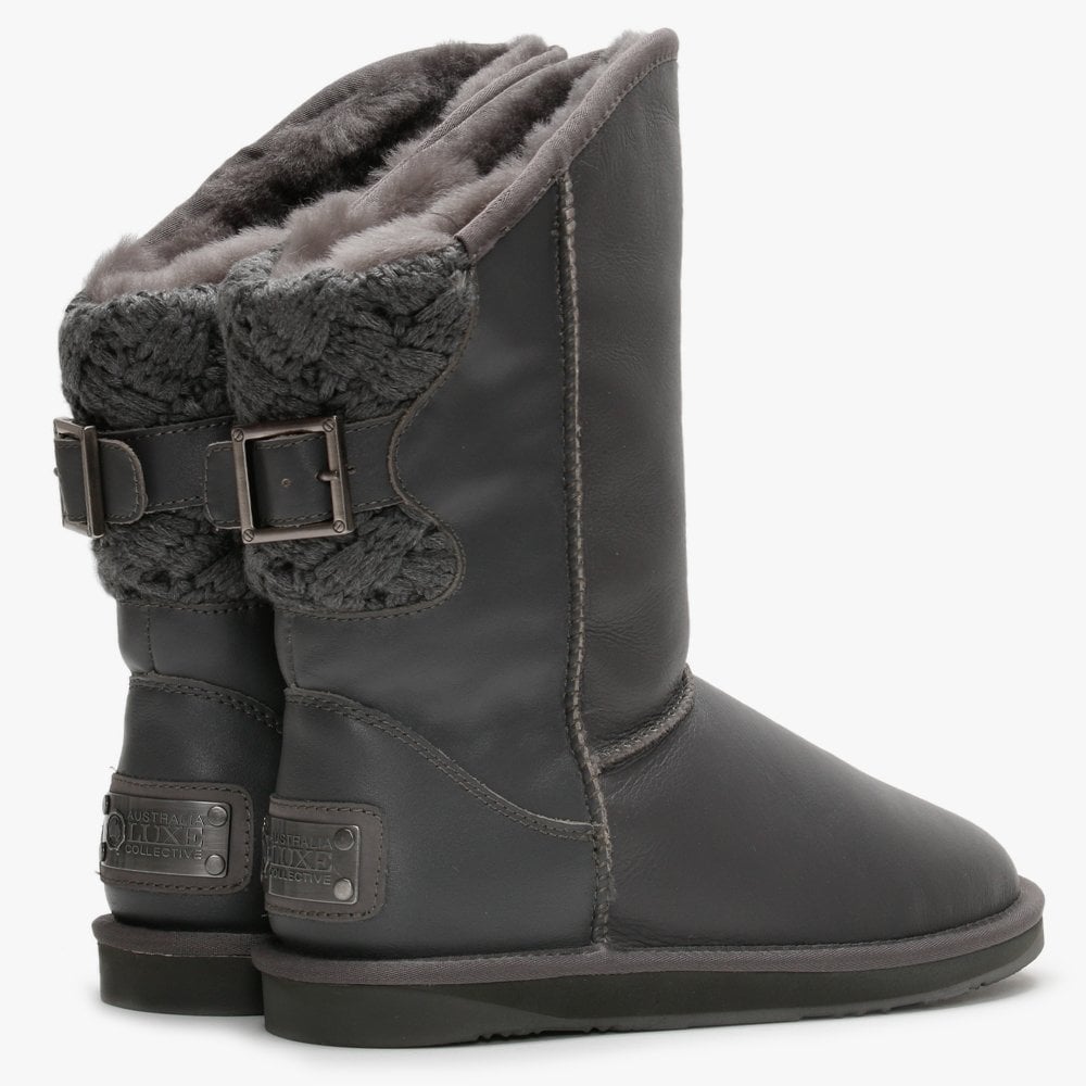 Spartan Short Nappa Grey Double-Faced Ankle Boots
