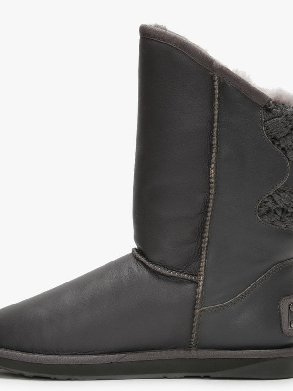 Spartan Short Nappa Grey Double-Faced Ankle Boots