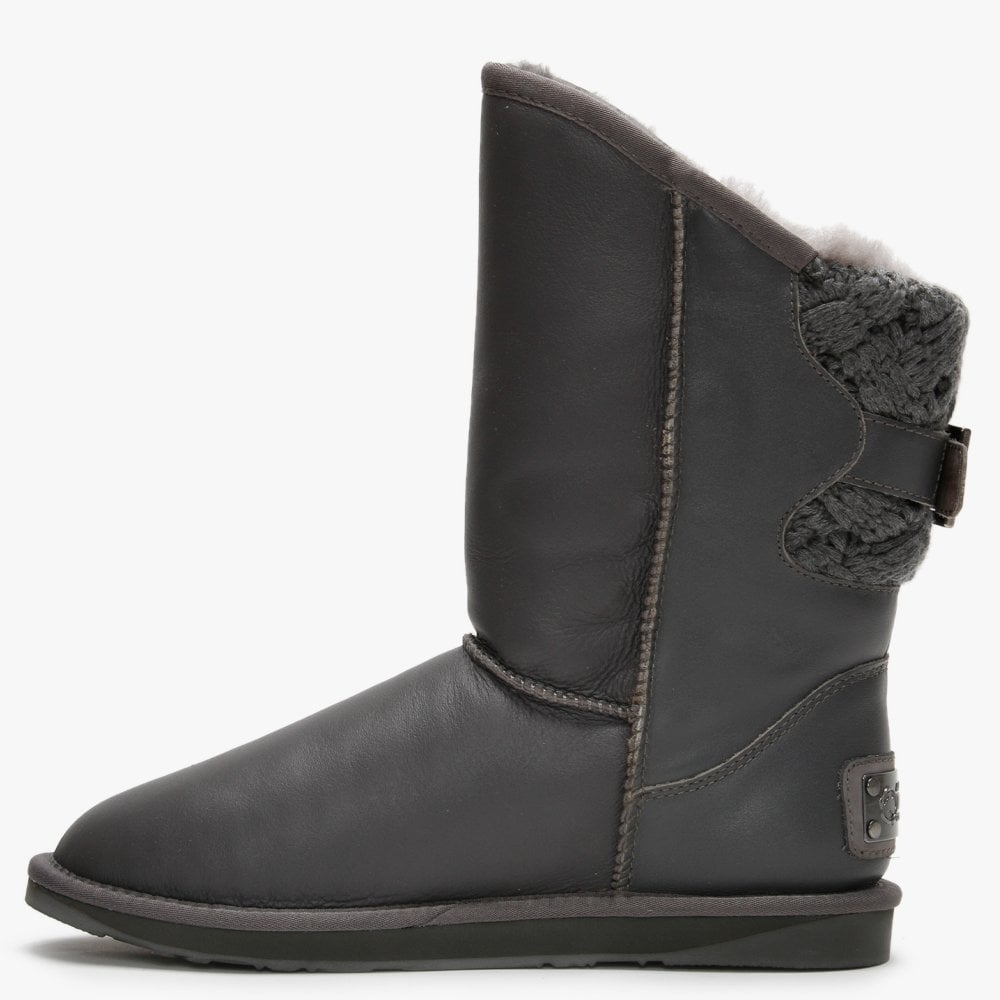 Spartan Short Nappa Grey Double-Faced Ankle Boots