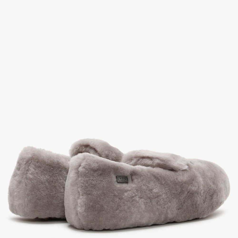 Harry Grey Sheepskin Slippers