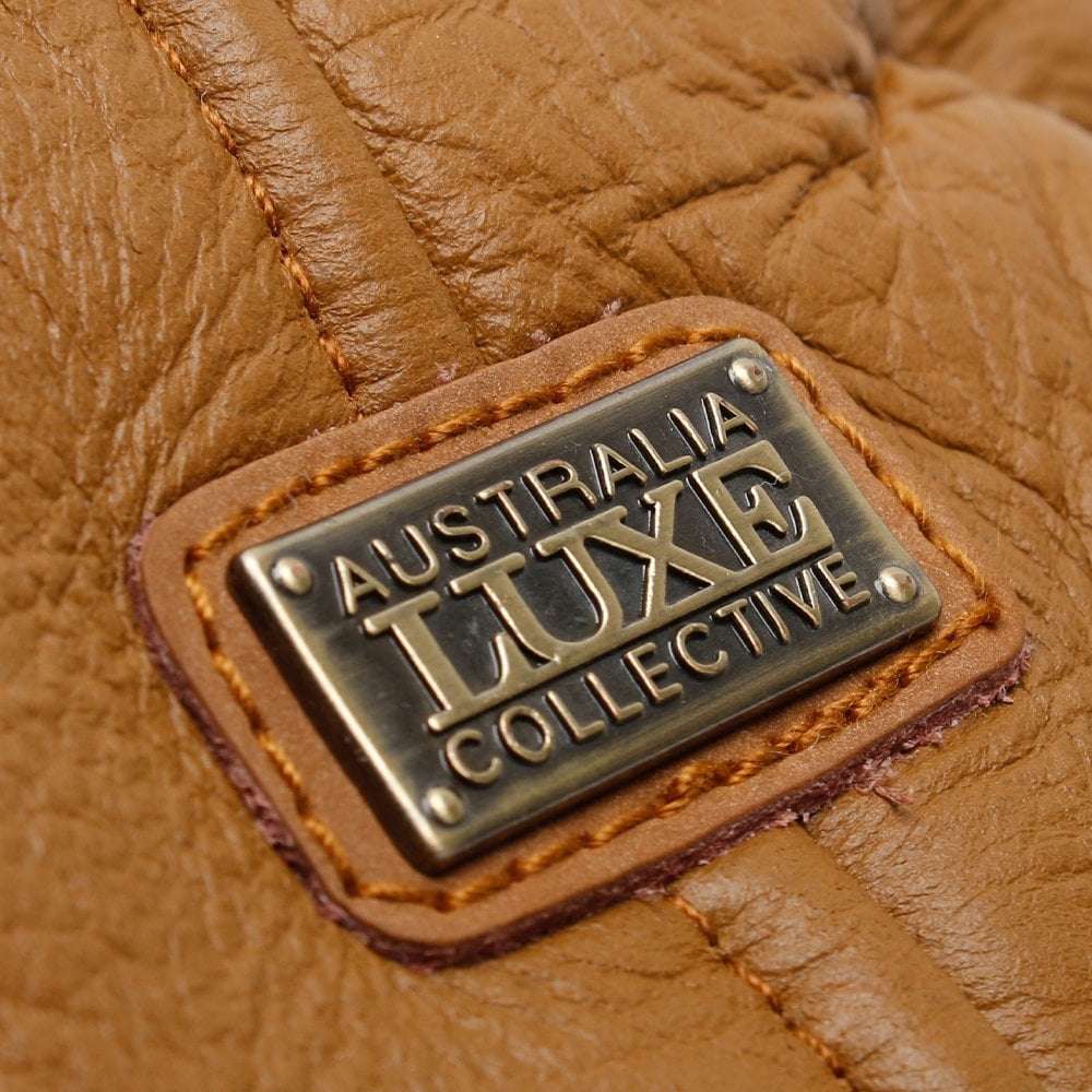 Raff Tan Nappa Double-Face Sheepskin Tapper Hat