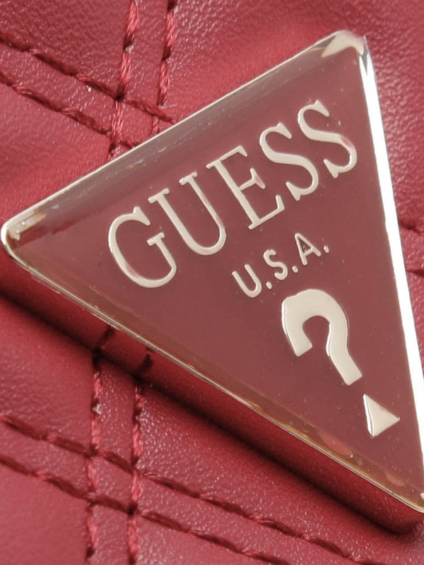 Cessily Quilted Convertible Red Cross-Body Bag