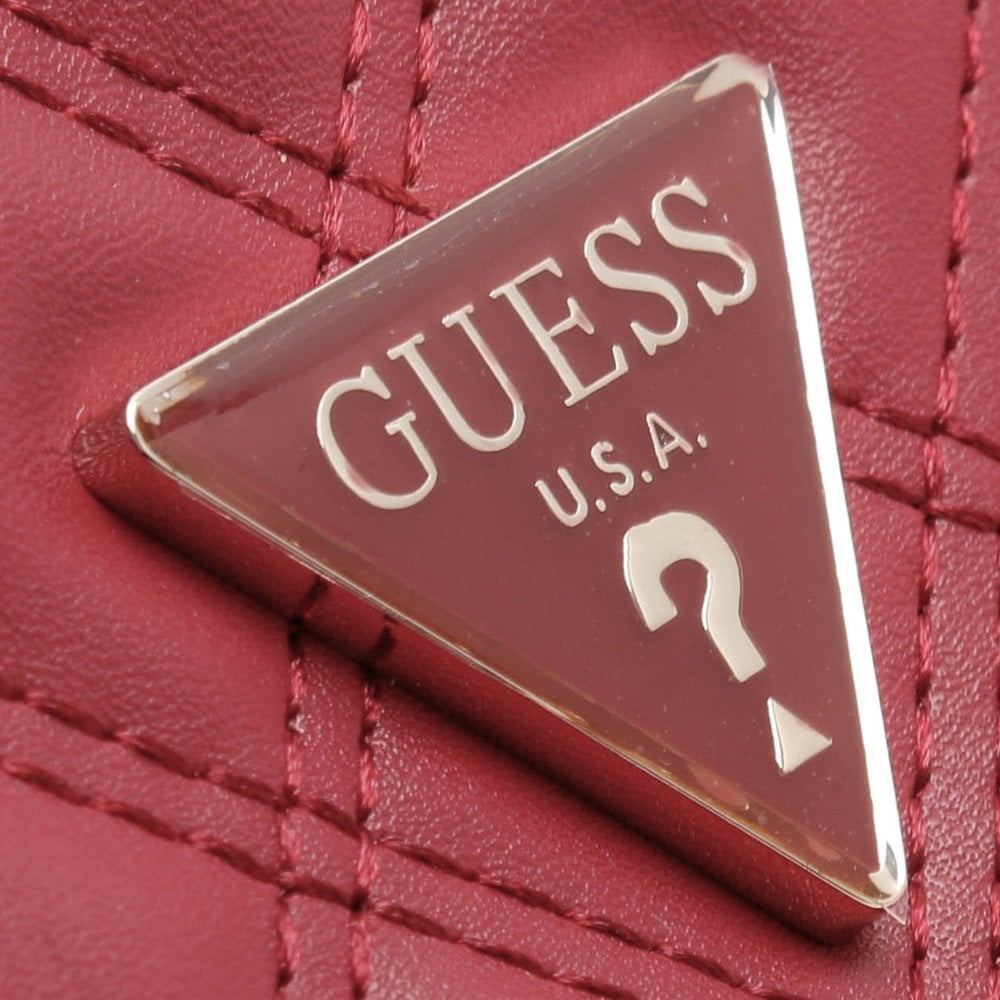 Cessily Quilted Convertible Red Cross-Body Bag