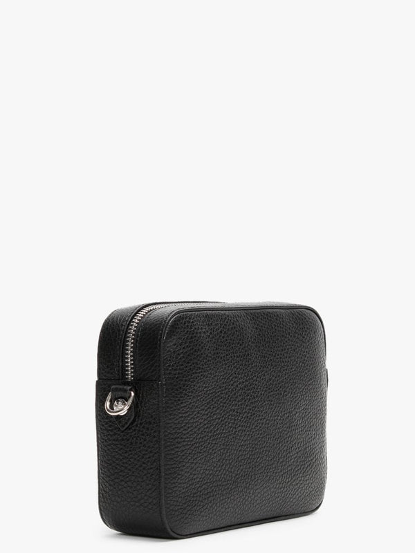 Rachel Black Leather Cross-Body Bag