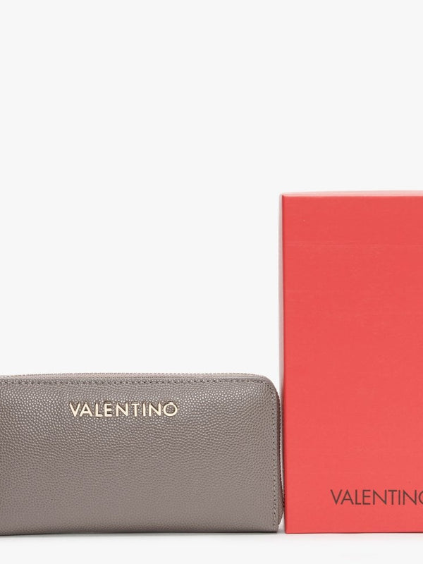 Divina Taupe Zip Around Wallet