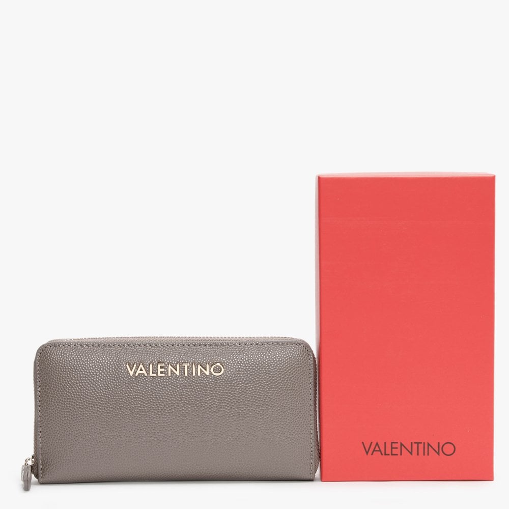 Divina Taupe Zip Around Wallet