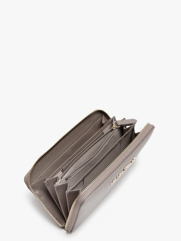 Divina Taupe Zip Around Wallet