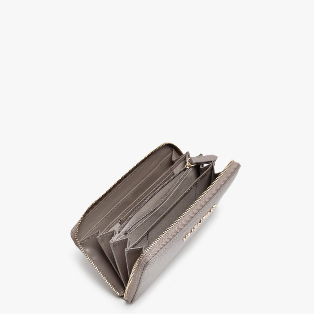 Divina Taupe Zip Around Wallet