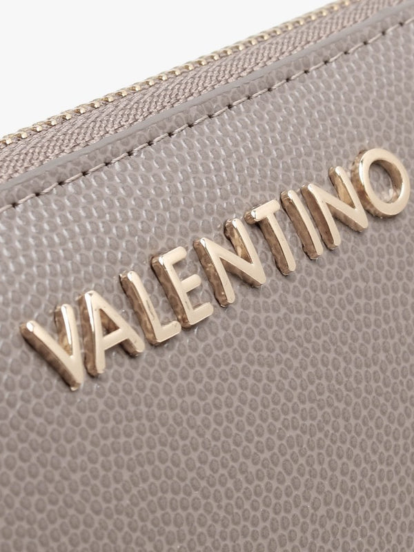 Divina Taupe Zip Around Wallet