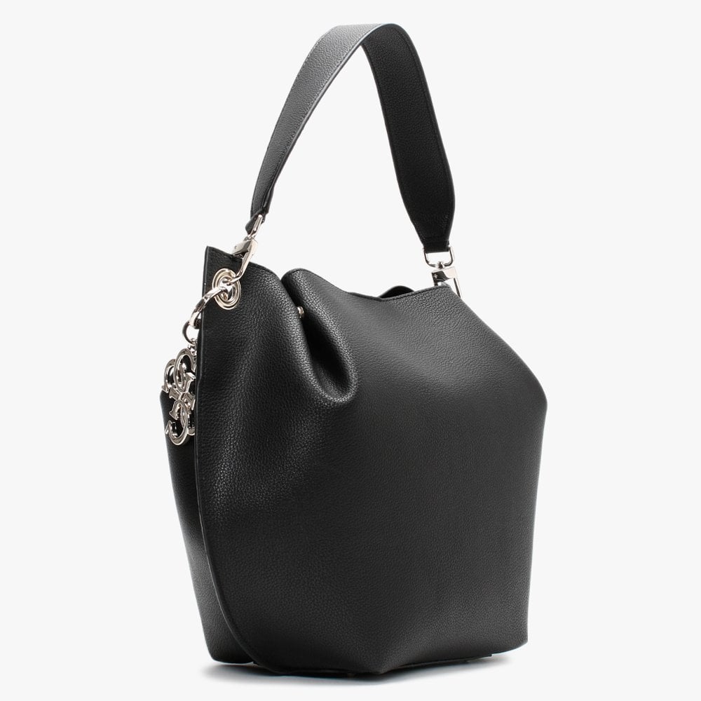 Digital Black Hobo Bag