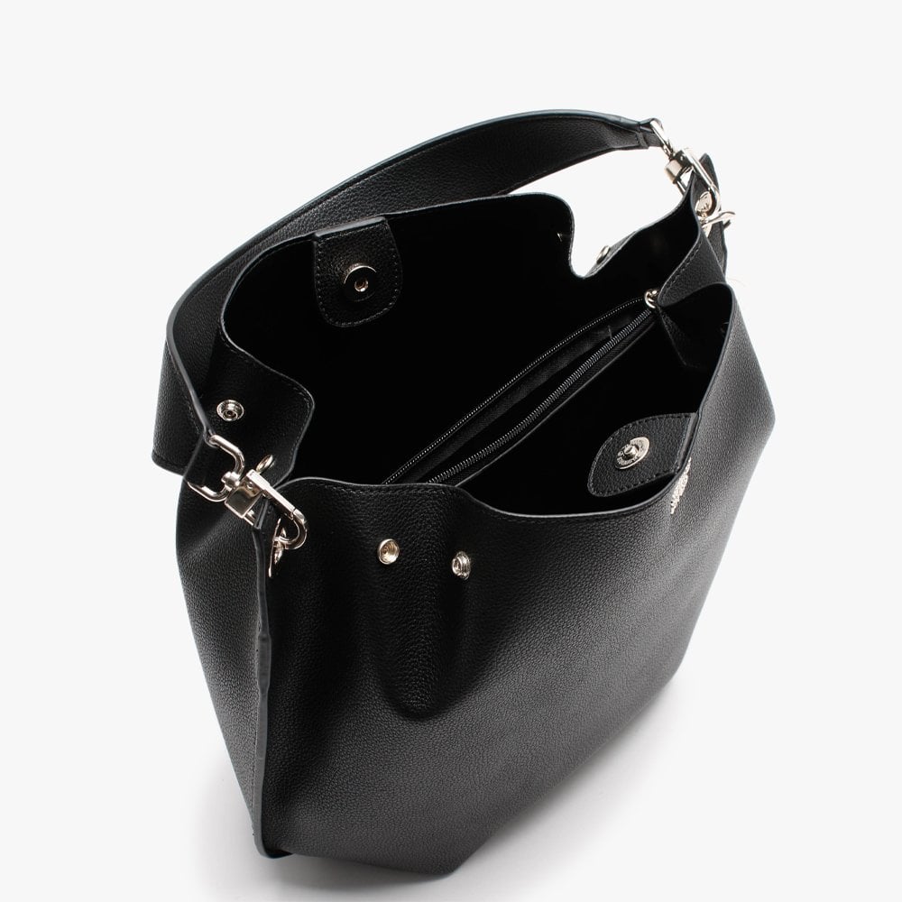 Digital Black Hobo Bag