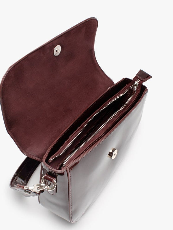 Bicorno Vino Patent Satchel Bag