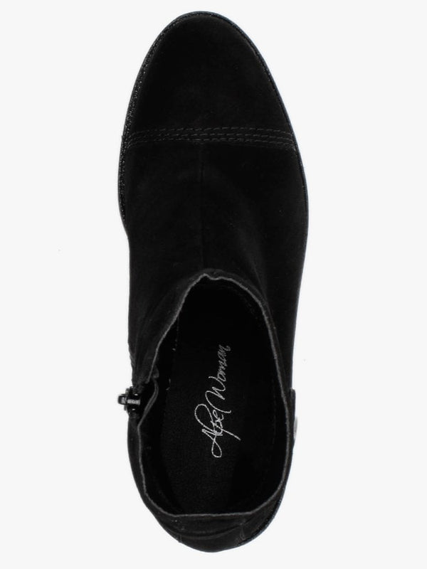 Oregano Black Suede Ankle Boots