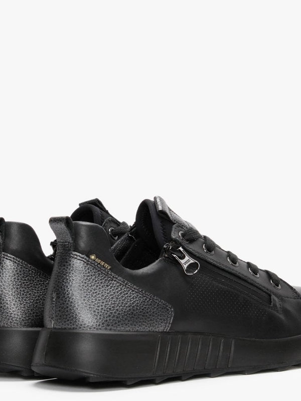 Essence 41 Black Leather Trainers