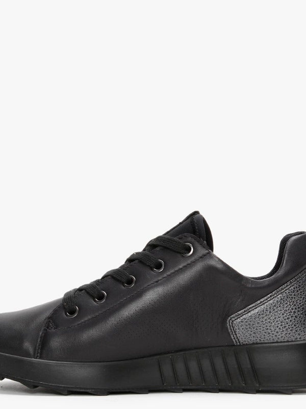 Essence 41 Black Leather Trainers