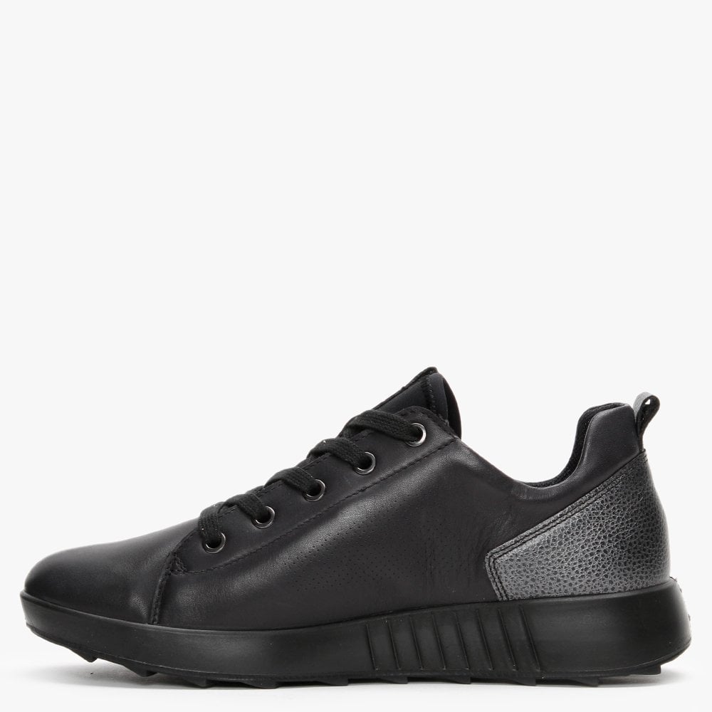 Essence 41 Black Leather Trainers