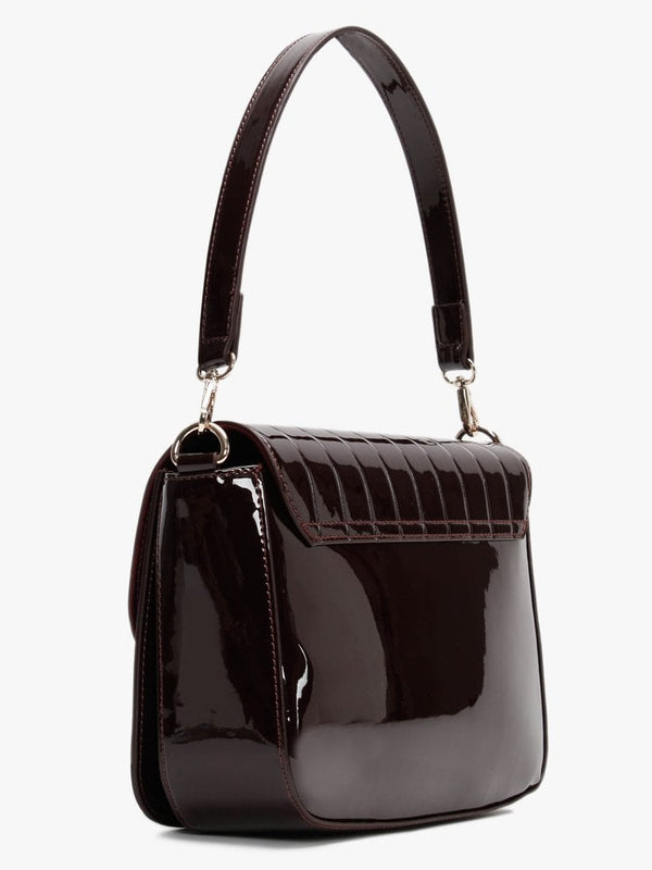 Bongo Vino Patent Satchel Bag