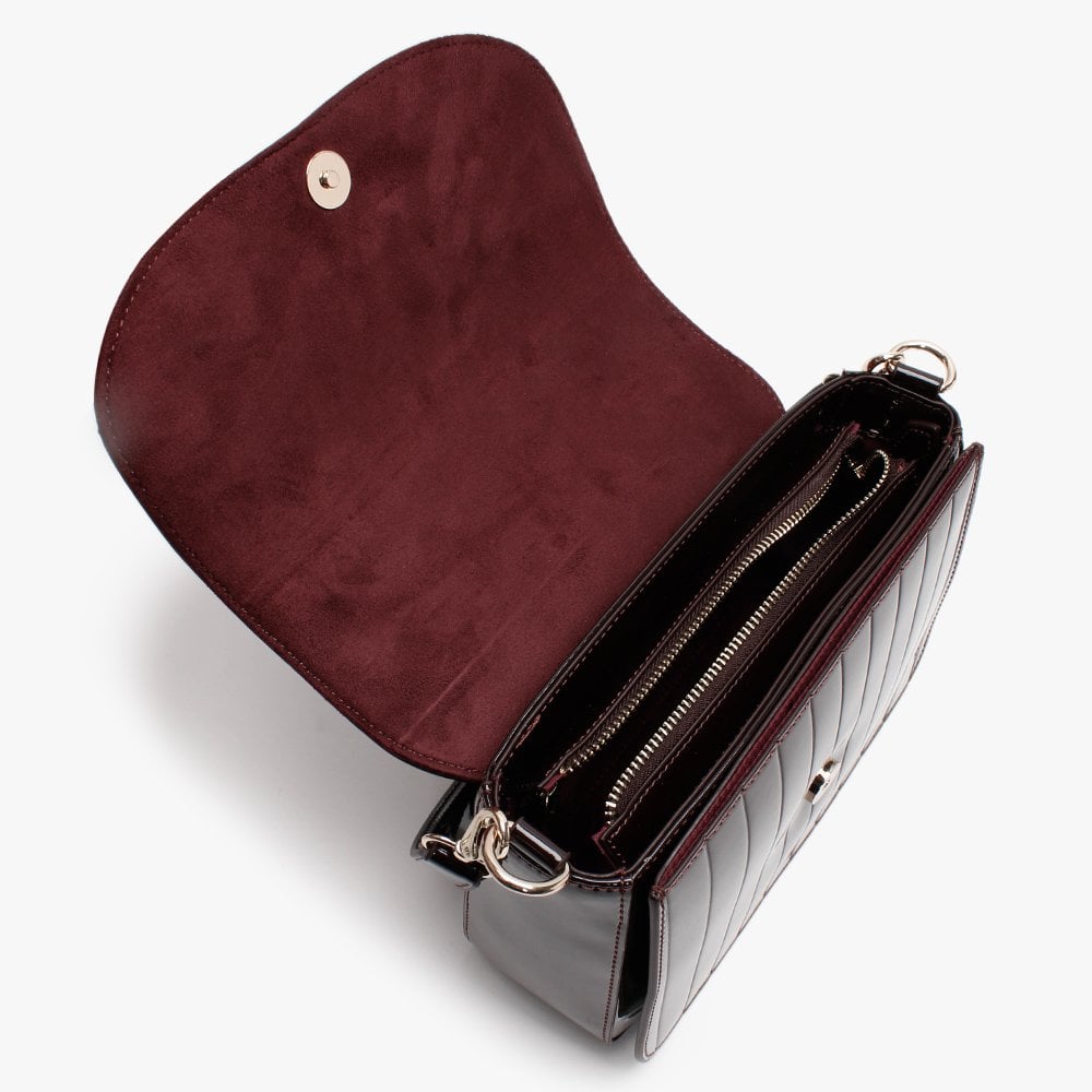 Bongo Vino Patent Satchel Bag