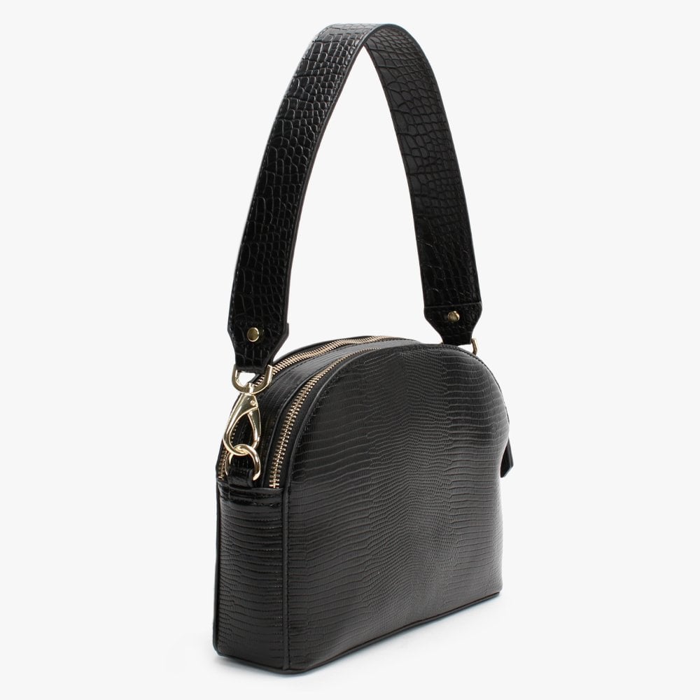 Kensington Black Reptile Camera Bag