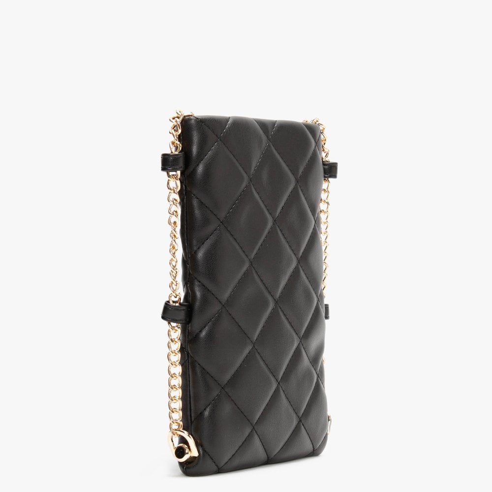 Ocarina Quilted Black Neck Pouch
