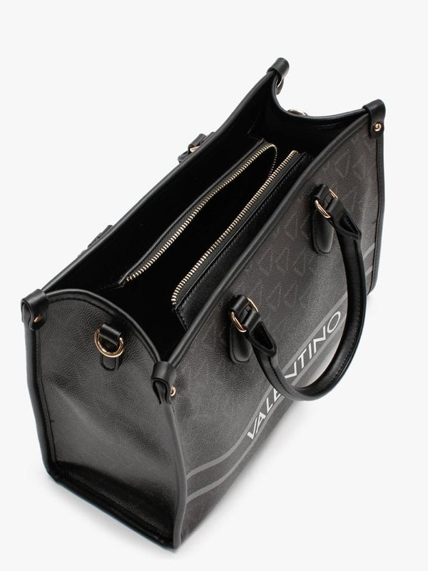 Babila Black Multi Repeat Logo Tote Bag