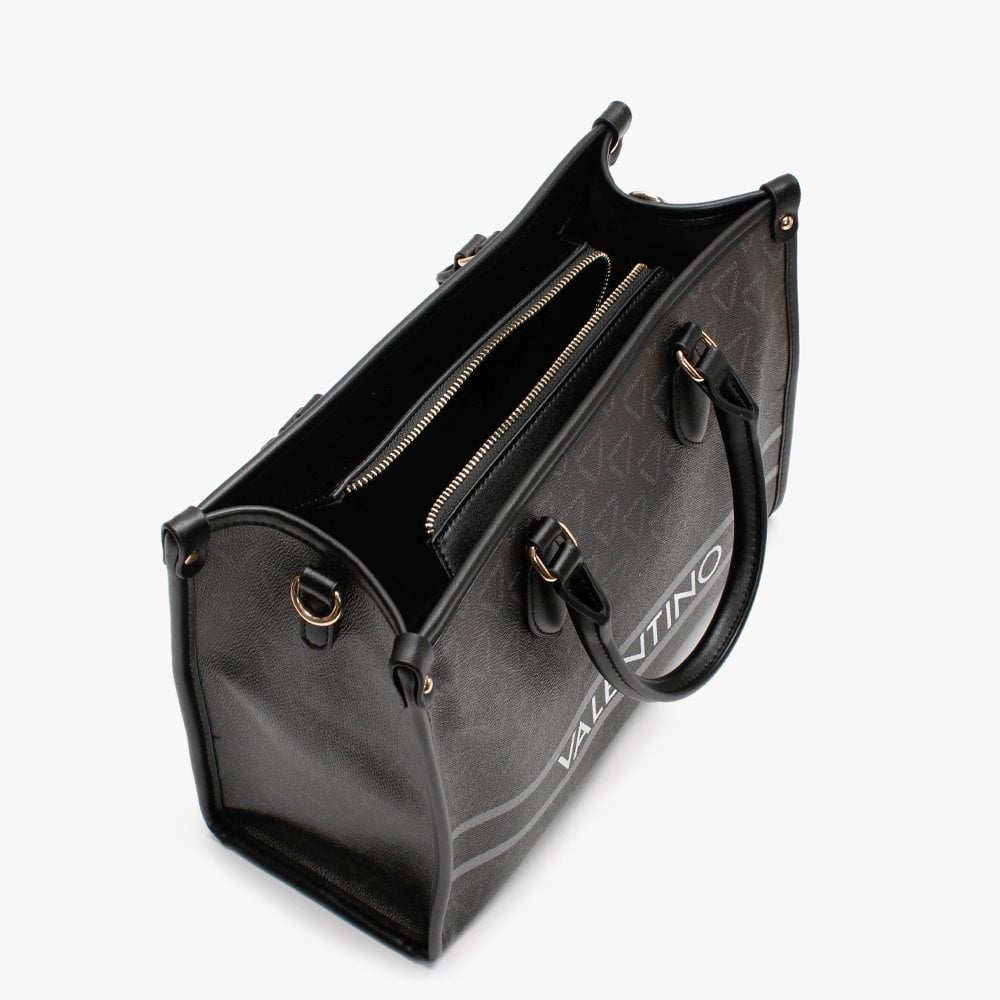 Babila Black Multi Repeat Logo Tote Bag
