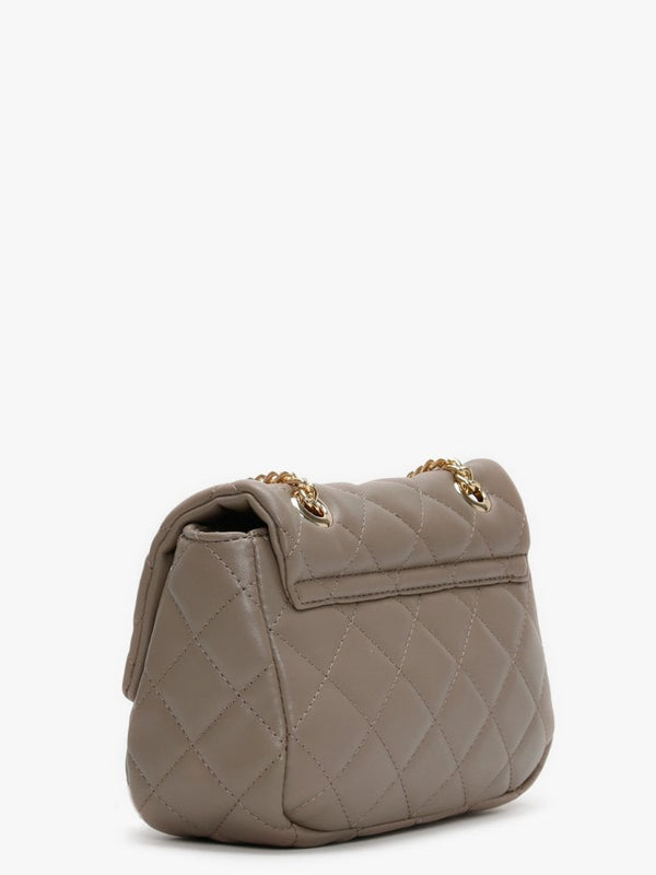 Ocarina Taupe Quilted Cross-Body Bag