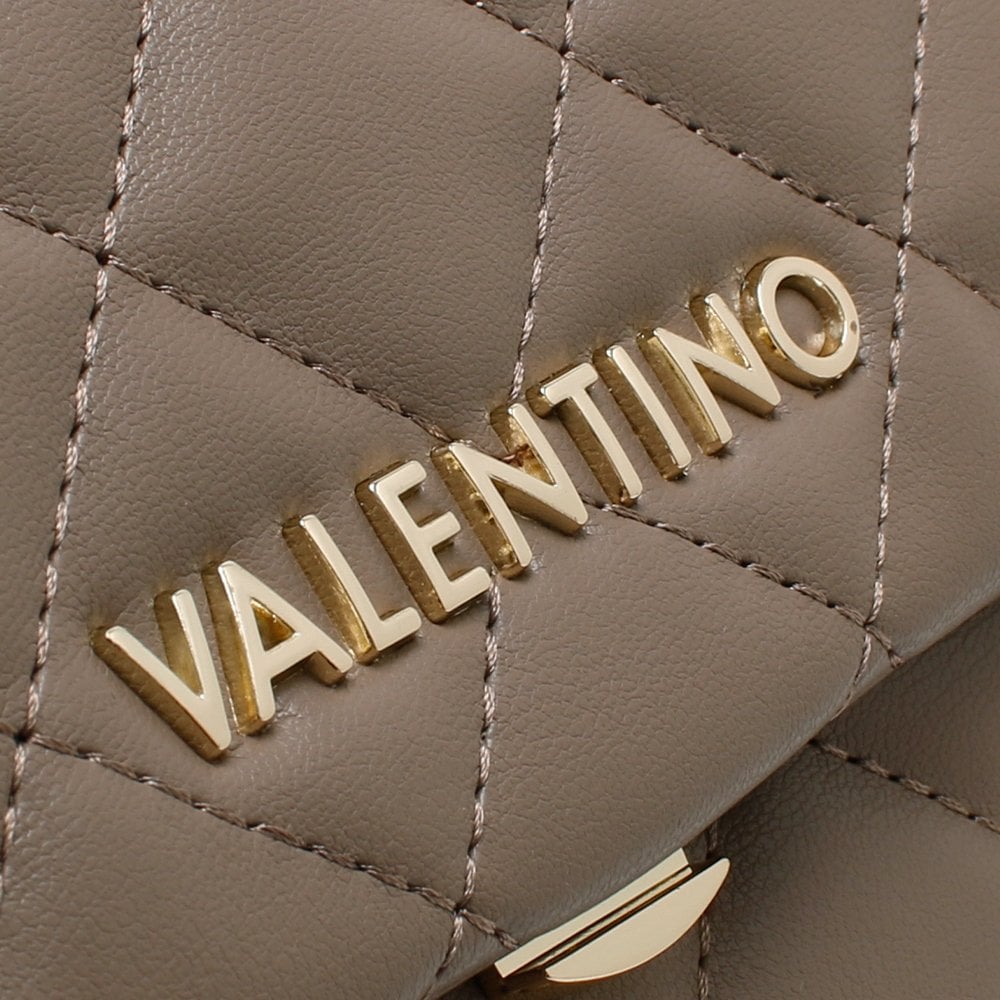 Ocarina Taupe Quilted Cross-Body Bag