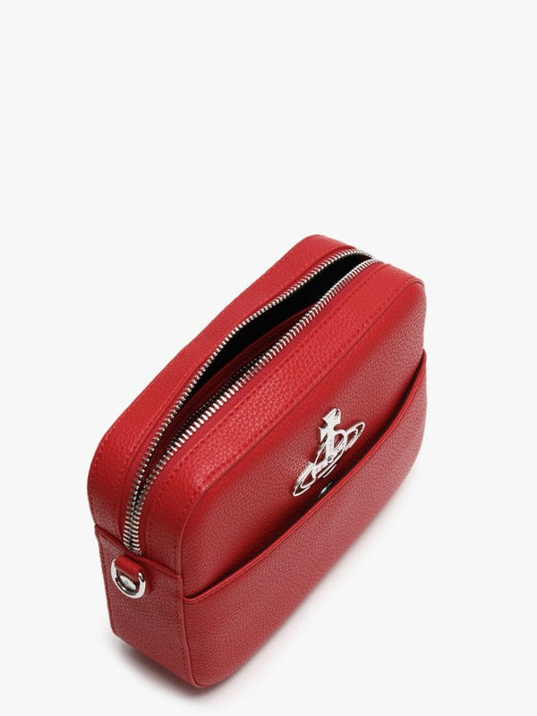Johanna II Red Leather Cross-Body Bag