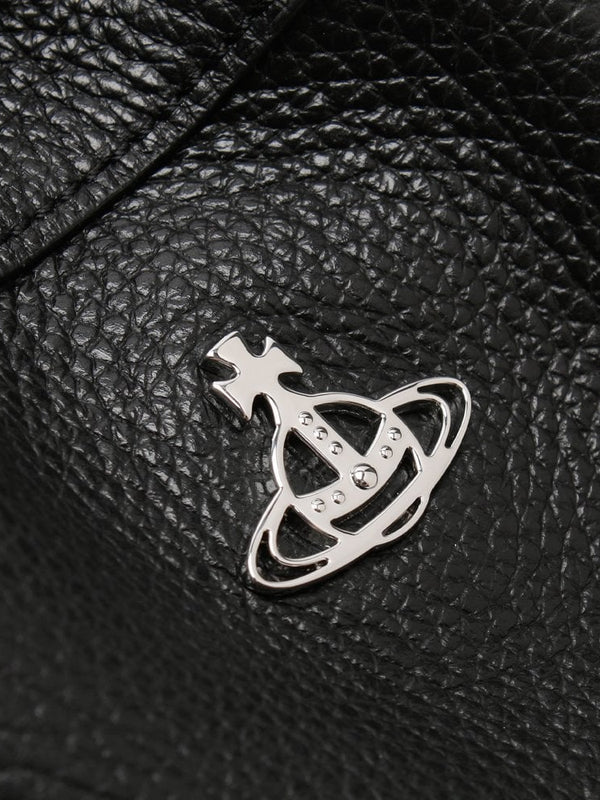 Johanna Black Leather Bucket Bag