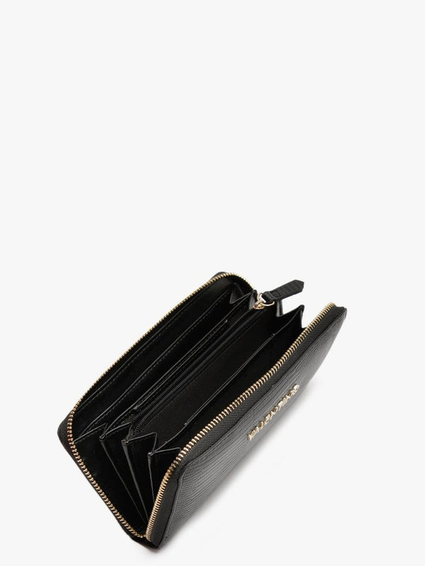 Kensington Black Reptile Zip Around Wallet