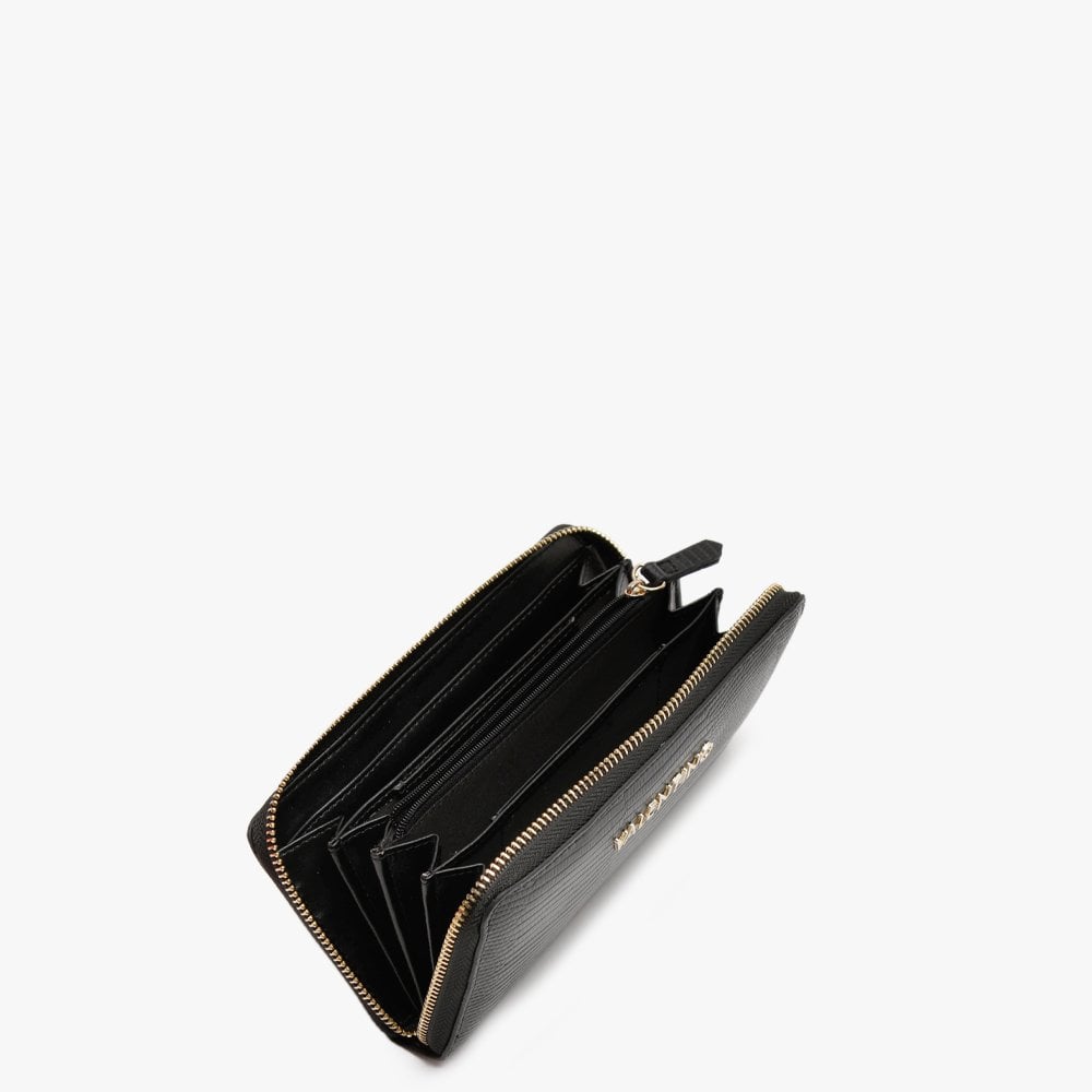 Kensington Black Reptile Zip Around Wallet