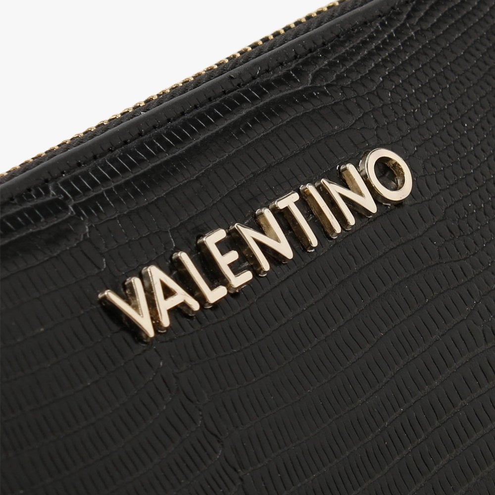 Kensington Black Reptile Zip Around Wallet