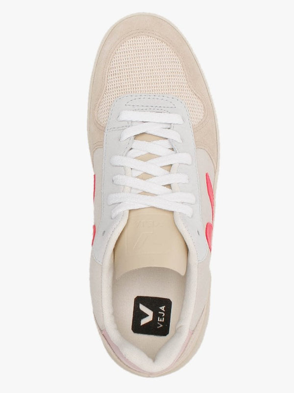 V-10 Suede Multico Natural Rose Fluo Trainers