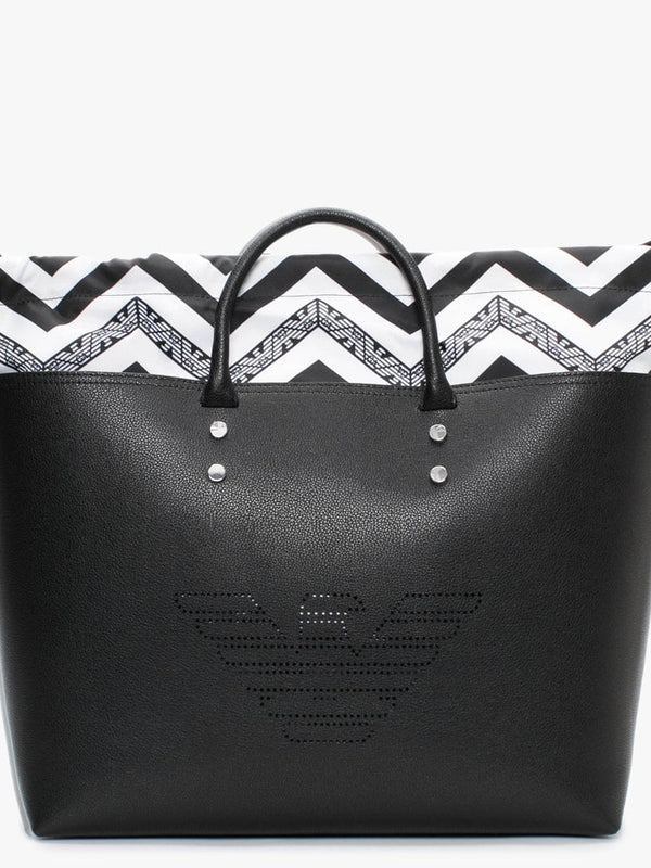 Eagle Black Shopper Bag