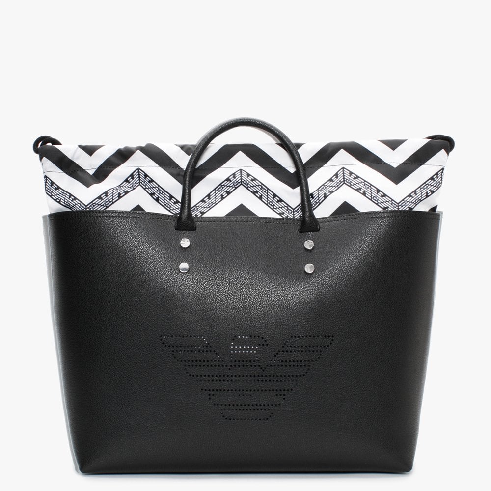 Eagle Black Shopper Bag