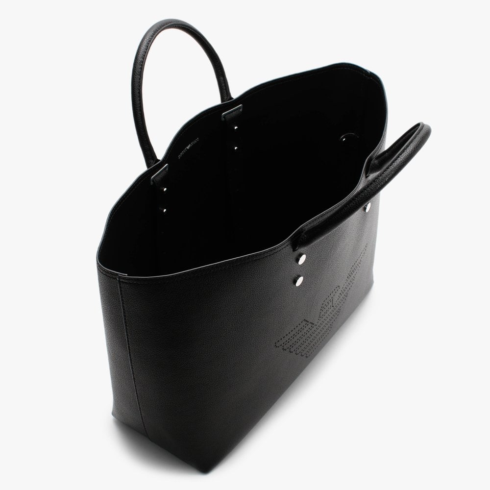 Eagle Black Shopper Bag
