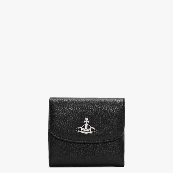 Medium Johanna Black Leather Coin Pocket Wallet