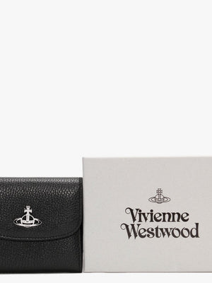 Medium Johanna Black Leather Coin Pocket Wallet