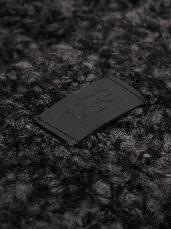 Boucle Black Pom Pom Hat