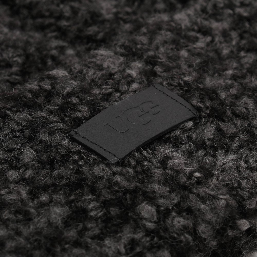 Boucle Black Pom Pom Hat