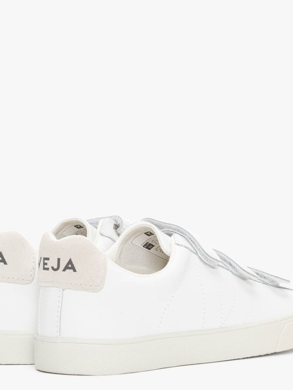 3-Lock Extra White Leather Trainers