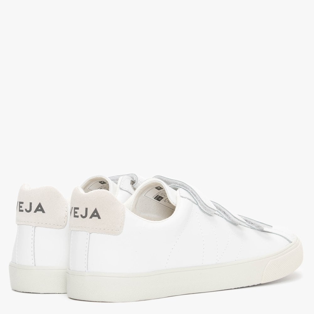 3-Lock Extra White Leather Trainers
