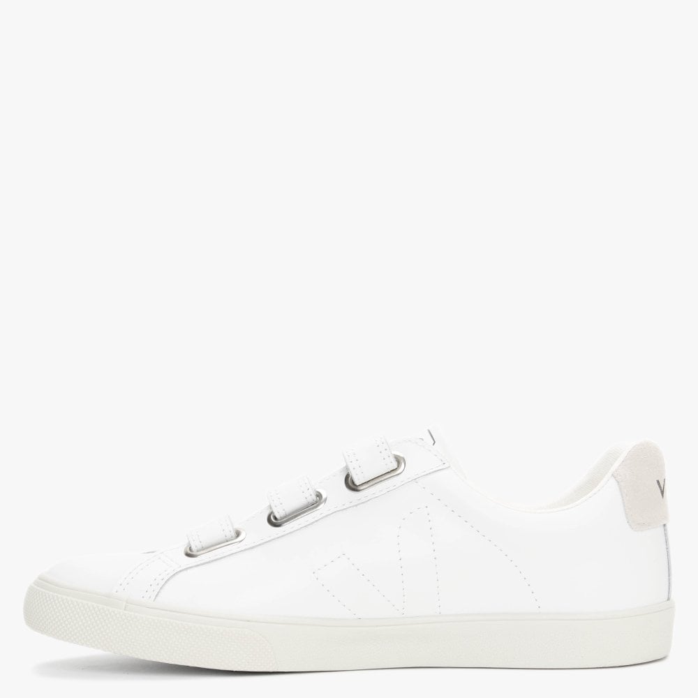 3-Lock Extra White Leather Trainers