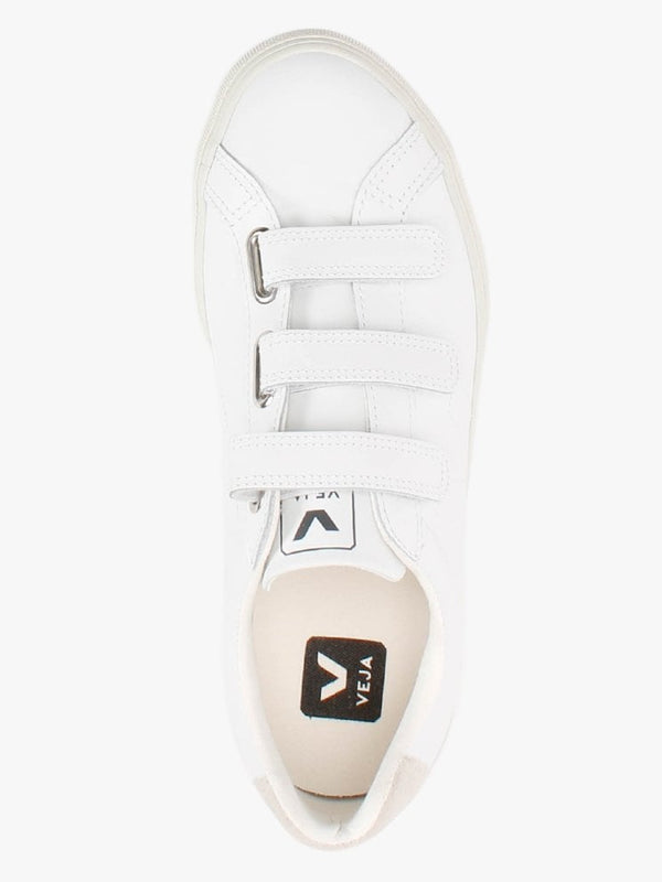3-Lock Extra White Leather Trainers