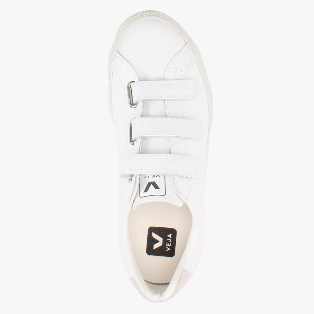 3-Lock Extra White Leather Trainers